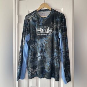 Huk Performance Fishing Men’s Long Sleeve Shirt Size Large